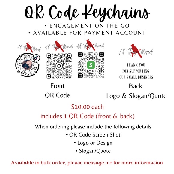 QR Code Keychains - Picture 3 of 3